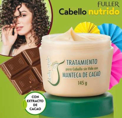 Tratamiento Para Cabello Sin Vida Con Manteca De Cacao 145g