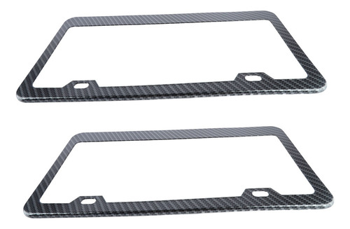 2 Marcos Para Matrículas De Coche, De Fibra De Carbono Color Fix