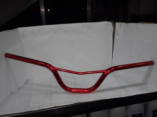Imagen 4 de 4 de Manubrio Bmx Aluminio Rojo/azul