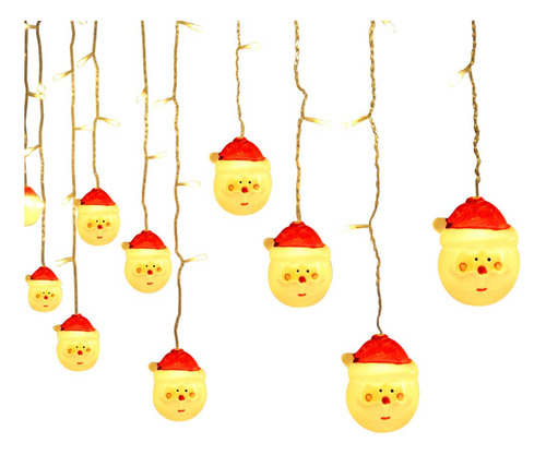 Cadena Luz Led Para Colgar Ft Santa Claus Modo Decorativa