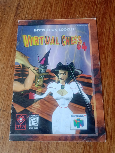Manual Virtual Chess 64 Nintendo 64 (Usado)