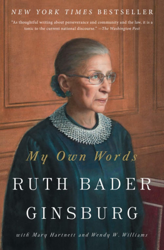 My Own Words, De Ruth Bader Ginsburg. Editorial Simon & Schuster, Tapa Blanda En Inglés