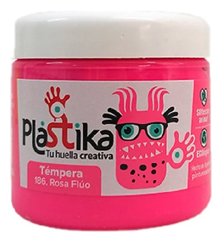 Tempera Eterna Plastika 200ml Colores Fluo Color Color Fluo