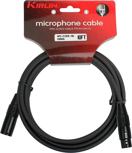 Cable Microfono Kirlin Cable Mpc Cable De Micrófono, Xlr, N