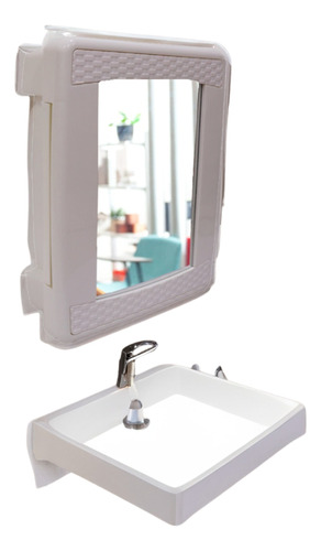 Gabinete De Baño 50x40 Con Espejo Facil Instalacion