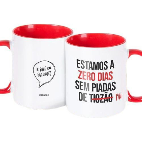 Caneca Decorativa Divertida - Zero Dias Sem Piadas De Tiozão