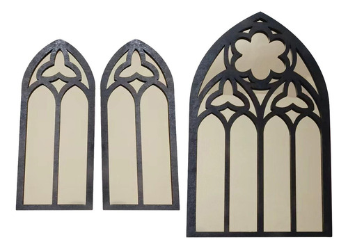 Espejos Góticos Para Decoración De Pared, 3 Piezas, Decorati