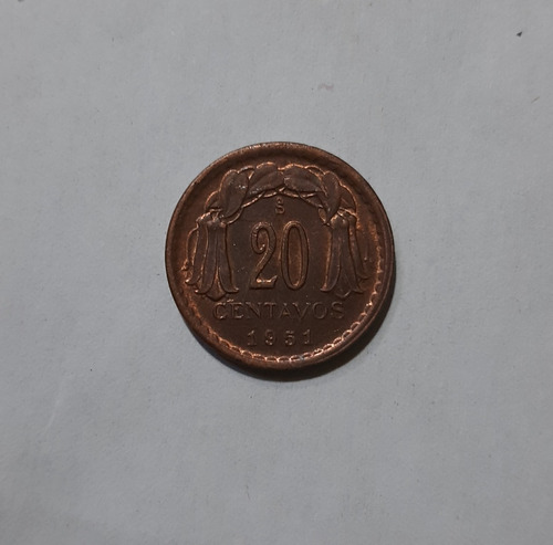 20 Centavos Año 1951