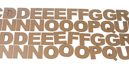 Letras En Mdf 6cm De Alto, Corte Laser