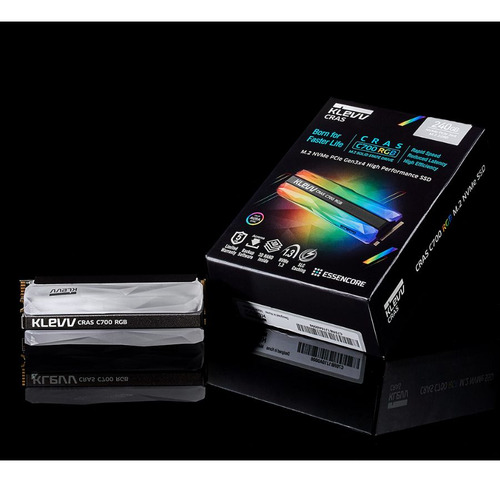 Disco Solido Ssd M2 Pci-e 240gb Klevv Cras C700 Rgb K240gm2sp0-c7r