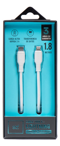Cable Tipo C A Lightning A36878 Blanco 1.8m
