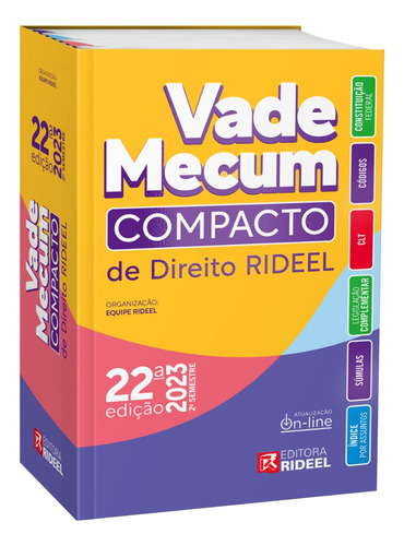 Vade Mecum Compacto De Direito Rideel Última Edição + Brinde