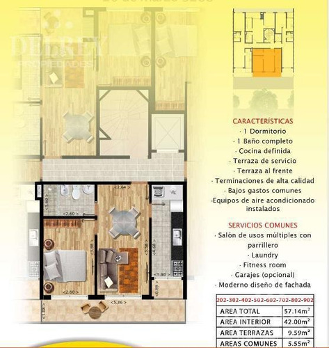 Venta Apartamento - Pocitos Delrey Propiedades