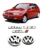 Comprar Kit Emblemas Insignias Volkswagen Gol Gli 1.8 1995 1996 1997