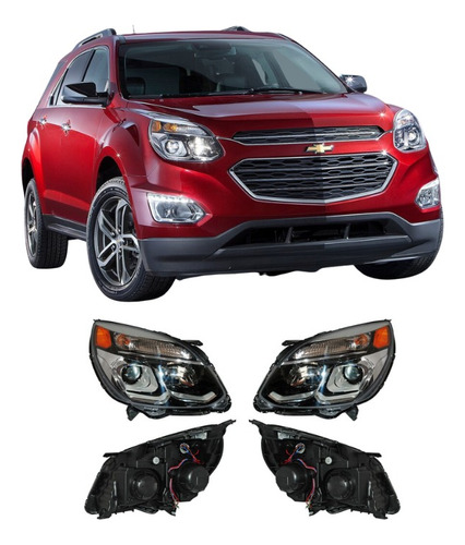 Par Juego Kit Faros Chevrolet Equinox Modelo 2016 2017 Tyc