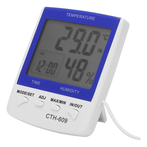 Medidor De Temperatura E Umidade Digital Thermo Hygro Cth609