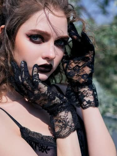 Guantes De Encaje Para Mujer, Para Bodas, Fiestas De Té, Cos