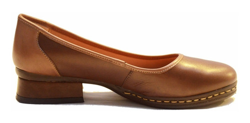 Zapato Chatita  De Cuero De Mujer, Diseño Exclusivo - At0002