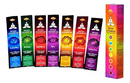 7 Chakras - Sac - Sahumerios Fragancia 7 Chakras diferentes