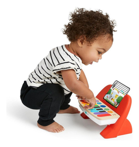 Cal's First Melodies Magic Touch De Baby Einstein, Piano Musical De Madera Para Bebés A Partir De 6 Meses.
