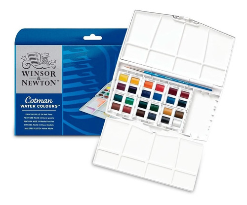Winsor & Newton Cotman - Set 24 Acuarelas Painting Plus