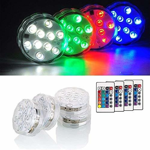 Imagen 1 de 1 de Luces Led Sumergibles Ip68 Impermeables Multicolores ...
