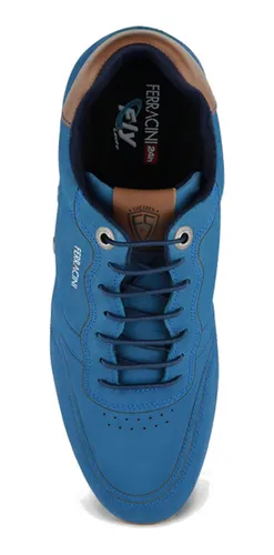 Zapatilla Ferracini Hombre Dark 9352 Azul Urbano