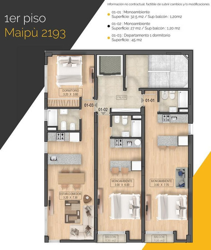 Imagen 4 de 30 de Departamento Monoambiente Al Frente En Venta A Estrenar Centro