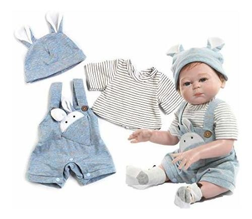 Reborn Baby Dolls Clothes Boy 20 Inch 3 Pcs Set For 10-20 In