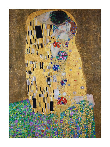 Lamina Fine Art El Beso Gustav Klimt 60x80 Cm Mycarte