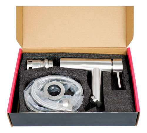 Griferia Monocomando Ah Home De Mesada Acero Inoxidable Ah14