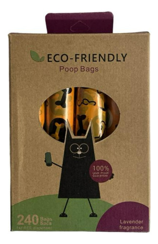 Kit Paseo Perros 240 Bolsas Biodegradables + Dispensador