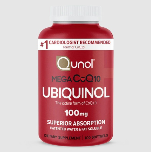 Qunol | Mega Ubiquinol Coq10 | 100mg | 100 Softgels