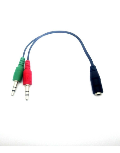 Plug Audio 3.5 Spliter 1 H A 2 M Para Microfono Audifono