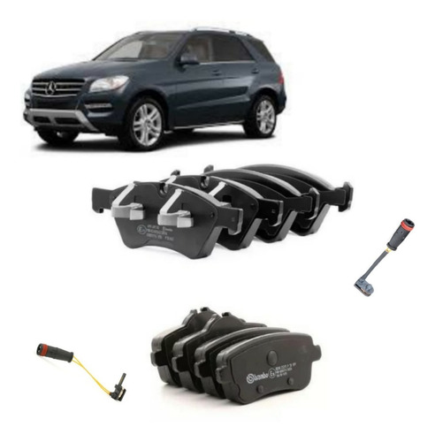 Kit Pastilla+ Sensor Freno Mercedes Benz Ml350 4m Del./ Tras