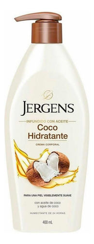 Crema Corporal Jergens Coco Hidratante 400 Ml