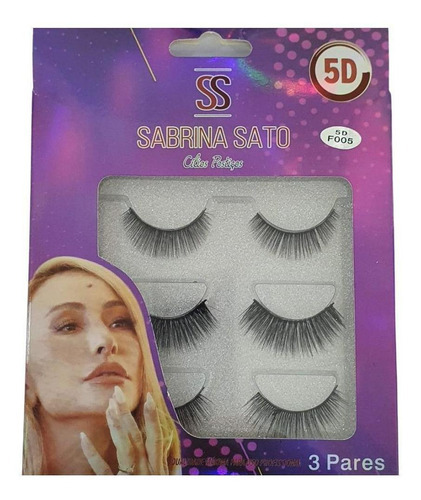 Cartela De Cílios Magnéticos Sabrina Sato 5d F005