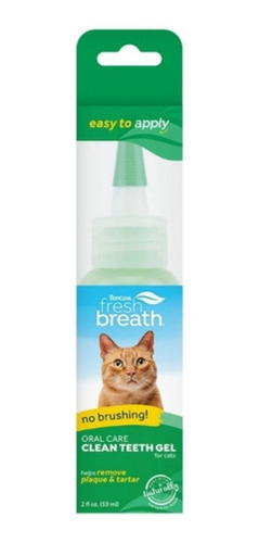 Imagem 1 de 1 de Tropiclean Fresh Breath Gel Para Gatos (59ml) Direto Dos Eua