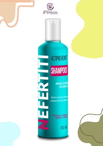 Nefertiti, Shampoo Preventivo De Caída De Cabello 300 Ml