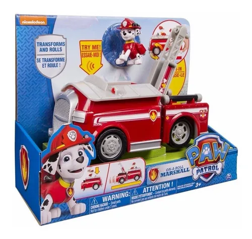 Camion Bomberos Paw Patrol Patrulla Canina Con Marshall