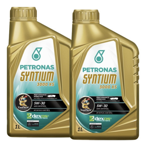 Oleo De Motor Petronas Syntium 3000 5w30 Xs Sintético 2lt 