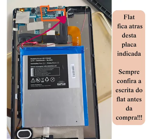 Touch Tablet Positivo Q10 T2050c - Flat Yj1653pb101a2j1-fpc