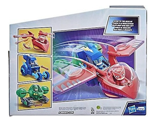 Pj Masks - Juguete Preescolar Combinador Jet 3 En 1, Juego D