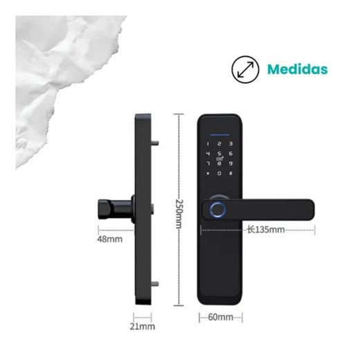 Cerradura Digital Electronica Biometría X9 App Ttloc Huella Bronce