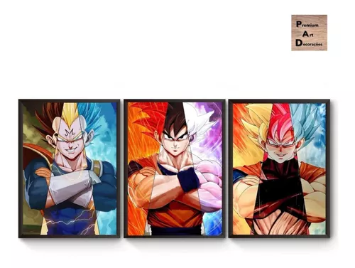 Quadros Decorativos Dragon Ball Z 21x31cm