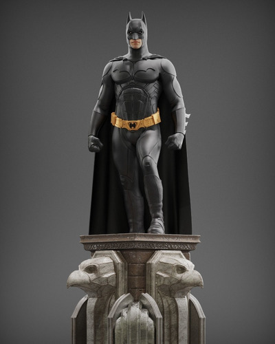 Archivo Stl Impresión 3d - Batman Dark Knight Begins Statue