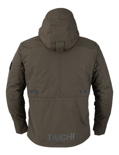 Imagen 2 de 10 de Campera Moto Rs-taichi Monster Dark Khaki Adventure Invierno