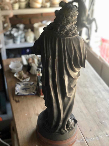 Imagen 4 de 7 de Antigua Escultura Petit Bronce Moliere