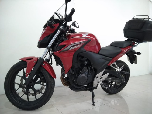 Imagem 10 de 15 de Moto Honda Cb 500f Vermelha 2015 Es