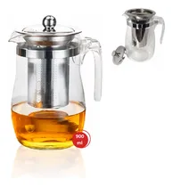 Comprar Kit 2 Jarras Chaleira Bule Vidro Com Infusor Chá Inox 900ml